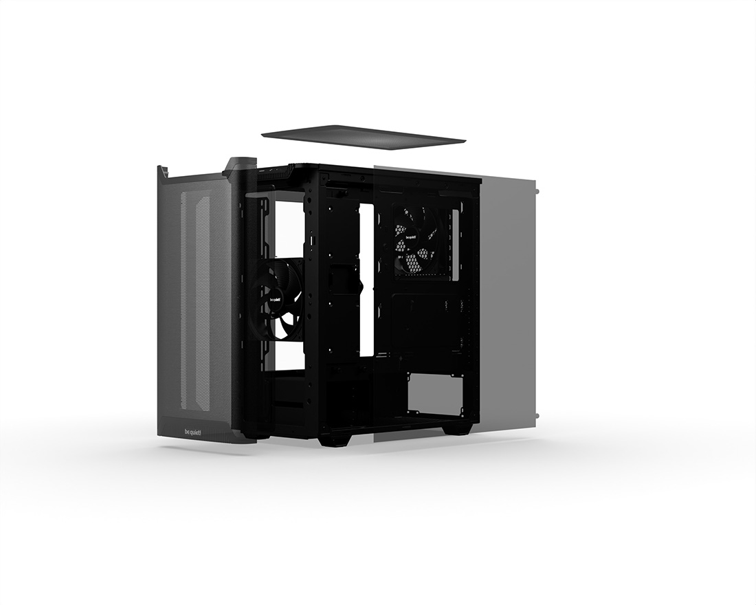 be quiet！ PURE BASE 501 BE QUIET! Pure Base 501 Airflow black - iPoncomp.com